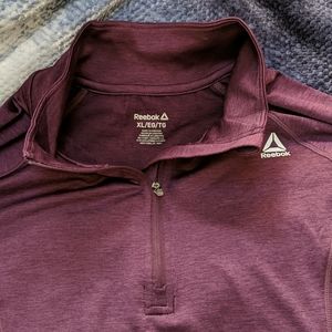 Reebok Women’s Quarter Zip XL Purple Top